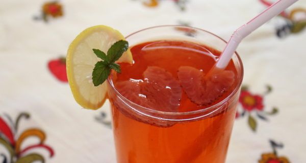 Photo. Russian Beverage Strawberry Kompot