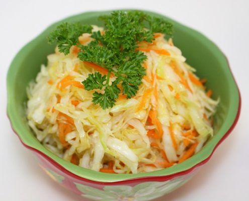 Photo Salad from Cooked Cabbage
