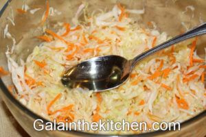 Photo Russian stir-fry cabbage salad
