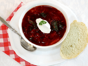 Vegetarian borscht recipe Photo