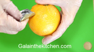 How to make flower from orange. Photo Step 1