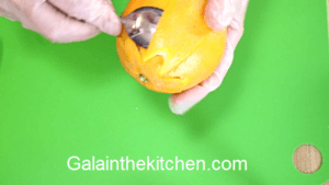 How to make flower from Orange. Step 3 Photo