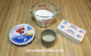 Photo Cookie with soft cheese ingredients