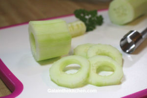How to use 1 inch vegetable corer