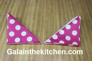 Pink napkins with dots Photo