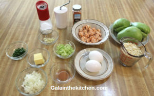 Photo Shrimp Stuffed Mirliton Recipe Ingredients