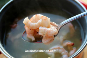 Photo Stuffed mirlitons boiled shrimp