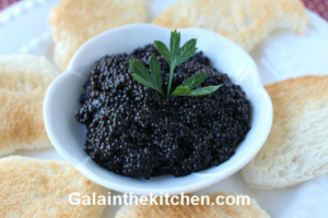 Photo Black Caviar servings ideas Russian style
