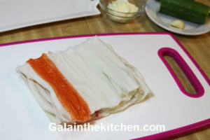 Photo Crab Meat Appetizer Unroll Sticks