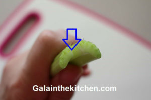Photo Cute Celery Garnish step 1