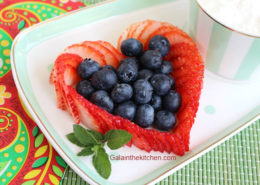 Photo Heart strawberry garnish ideas