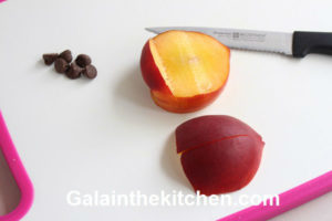 Photo Ladybug Peach Garnish Ideas Step 2