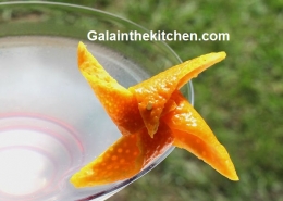 Photo How to garnish drinks with orange