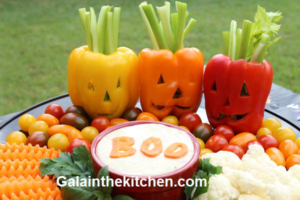 Photo Easy Halloween food ideas vegetable platter