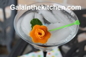Photo Orange Flower Cocktail Decor