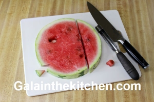 Photo Watermelon in shape of fish