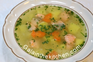 Russian salmon soup Photo