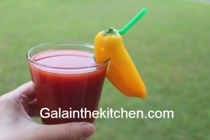 How to garnish bloody mary with pepper