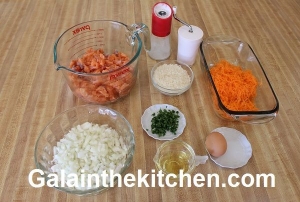Salmon patties ingredients Photo