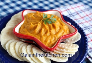 Squash spread with chips Photo