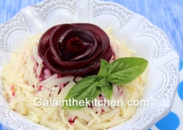 Photo Russian Garlic Beet Salad