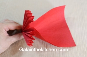 Photo Standing fan napkin fold 2