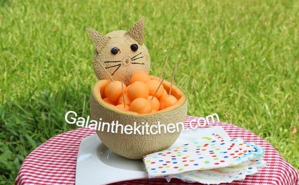 How To Make 5 Easy Animal Shapes Out Of Cantaloupe For Kids - Gala in the kitchen