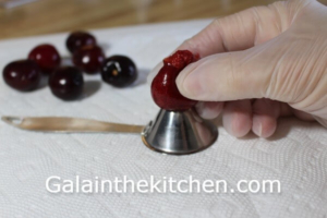 Photo cherry pitter funnel